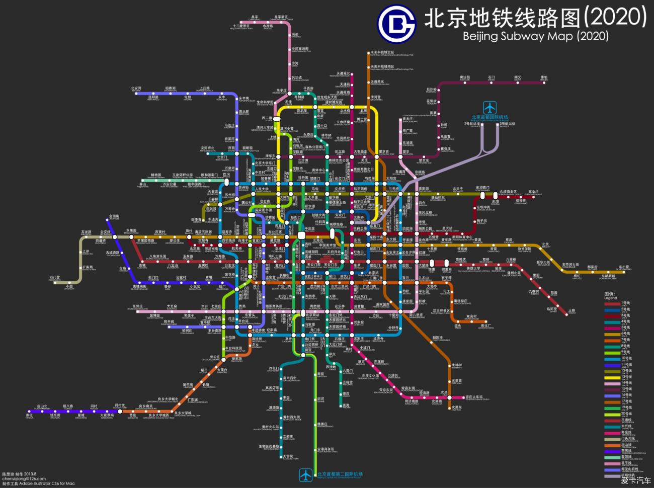 2035年北京轨道交通图