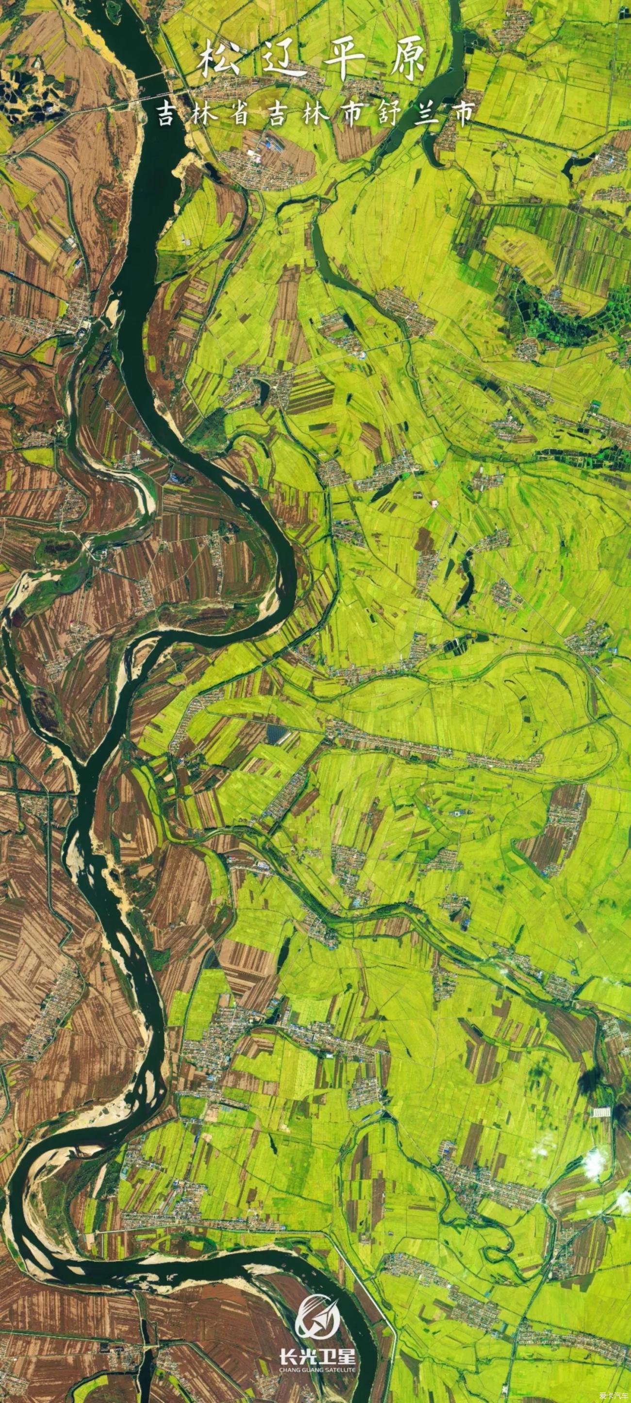 长光卫星的吉林一号星座拍摄的一亿像素的中国农业