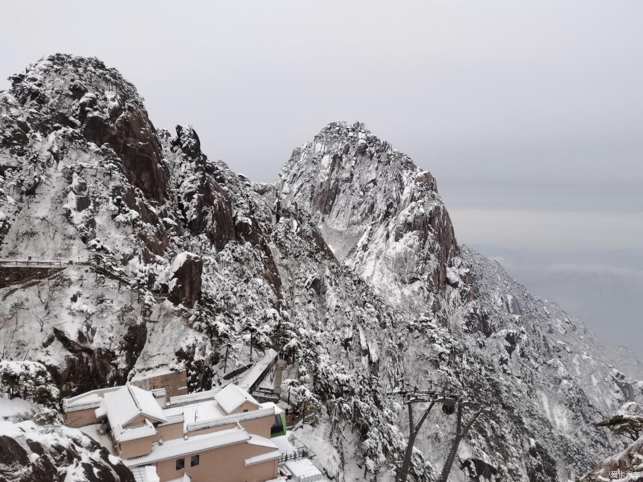 大年初六六上黄山之雪景