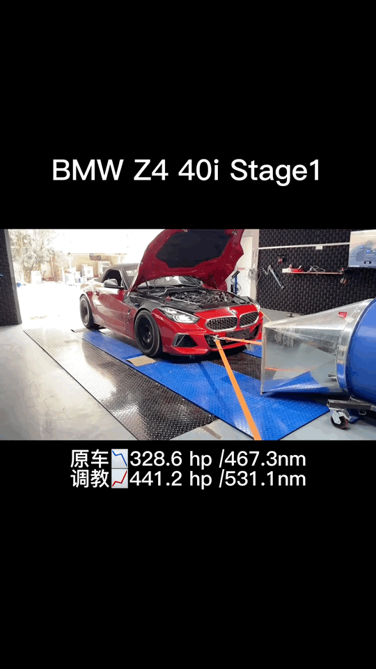 来看看宝马“小红”BMW Z4 40i 一阶数据