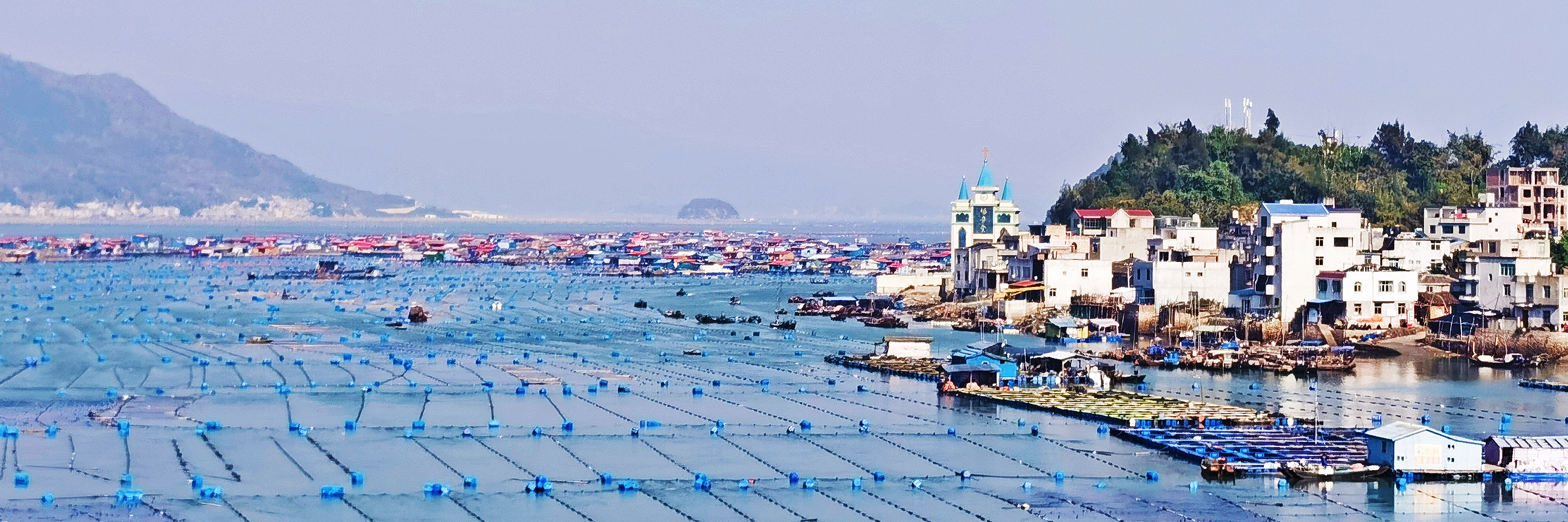 奔福行动 | 诡谲竿影遍布海面 阳光灿烂霞浦渔村