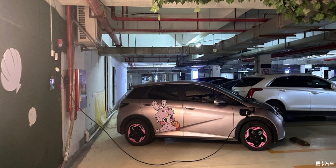 比亚迪海豚豚子在地下室使用随车充分享