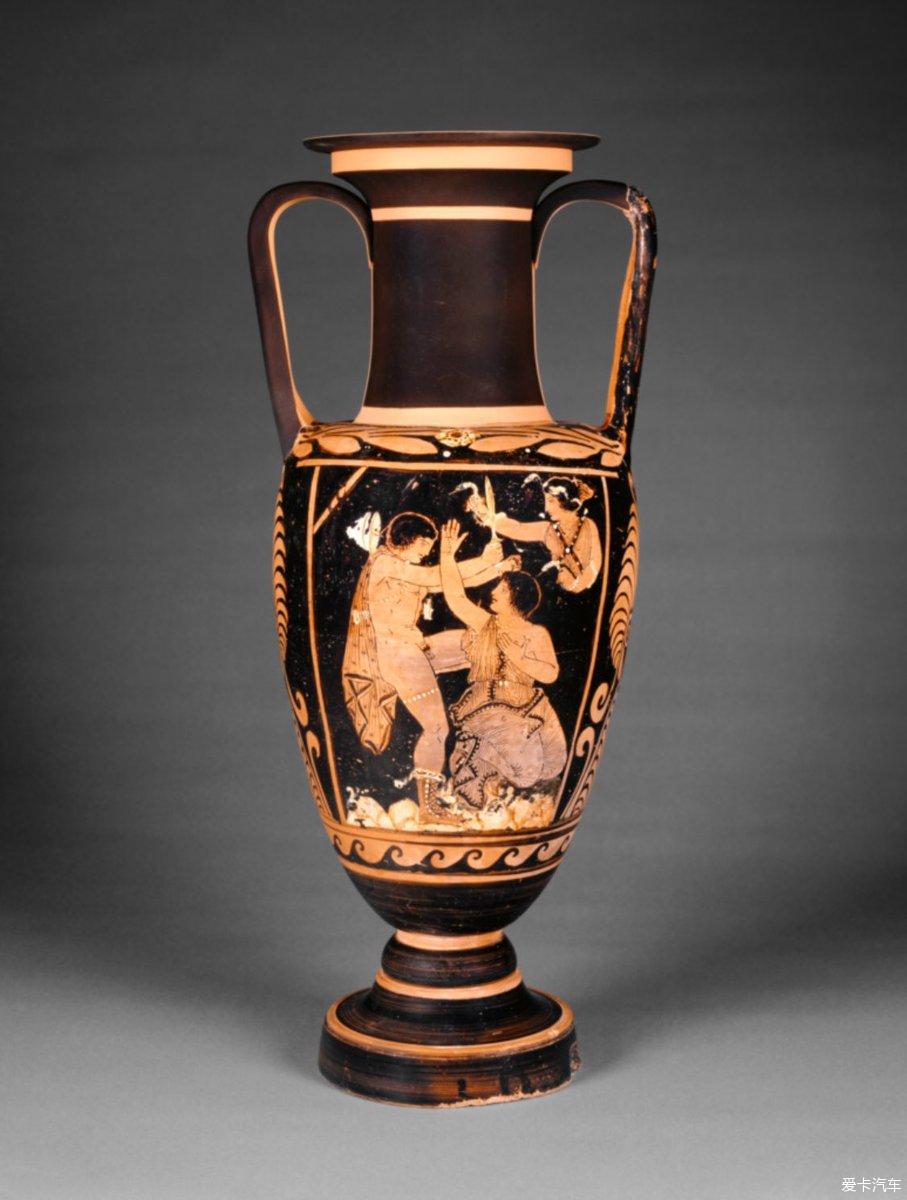 红图双耳瓶,希腊,公元前340年
