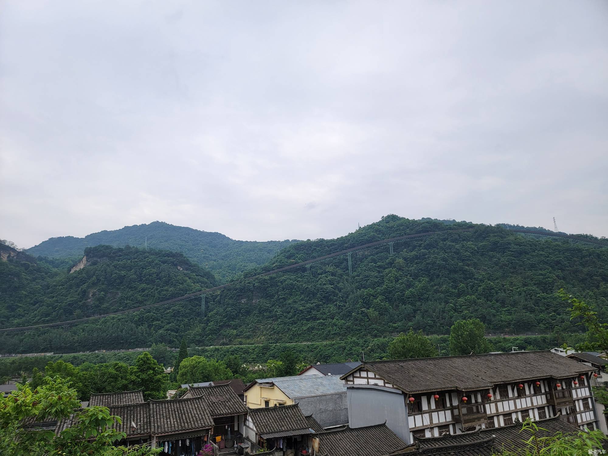 阳平观竹海，海窝子喝茶