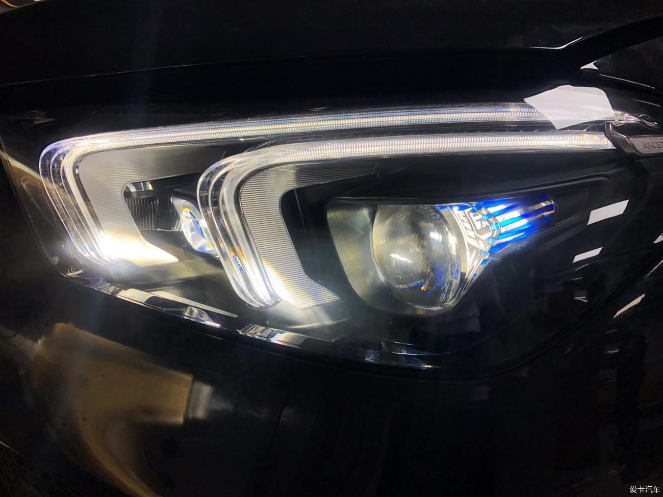 奔驰AMG GLE53改装几何多光束大灯，香氛系统效果分享