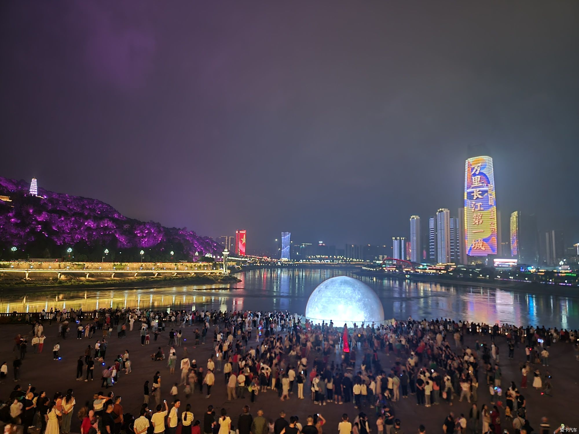 宜宾夜景观赏地点图片