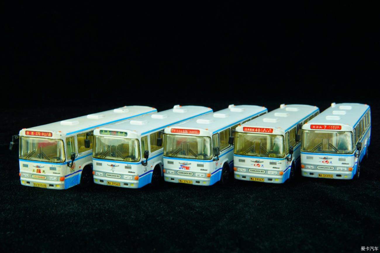 1993广州牌GZK6100巴士1:76模型