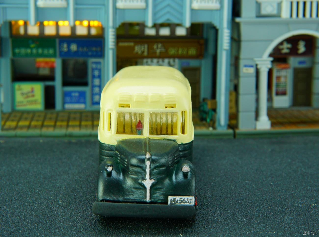 1952广州巴士道奇火柴盒1：76手版模型