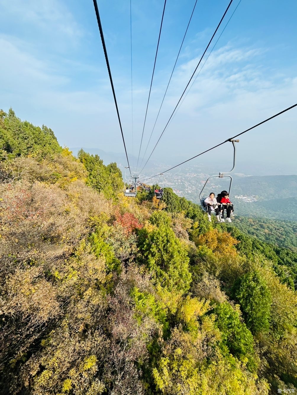 北京香山公园索道图片