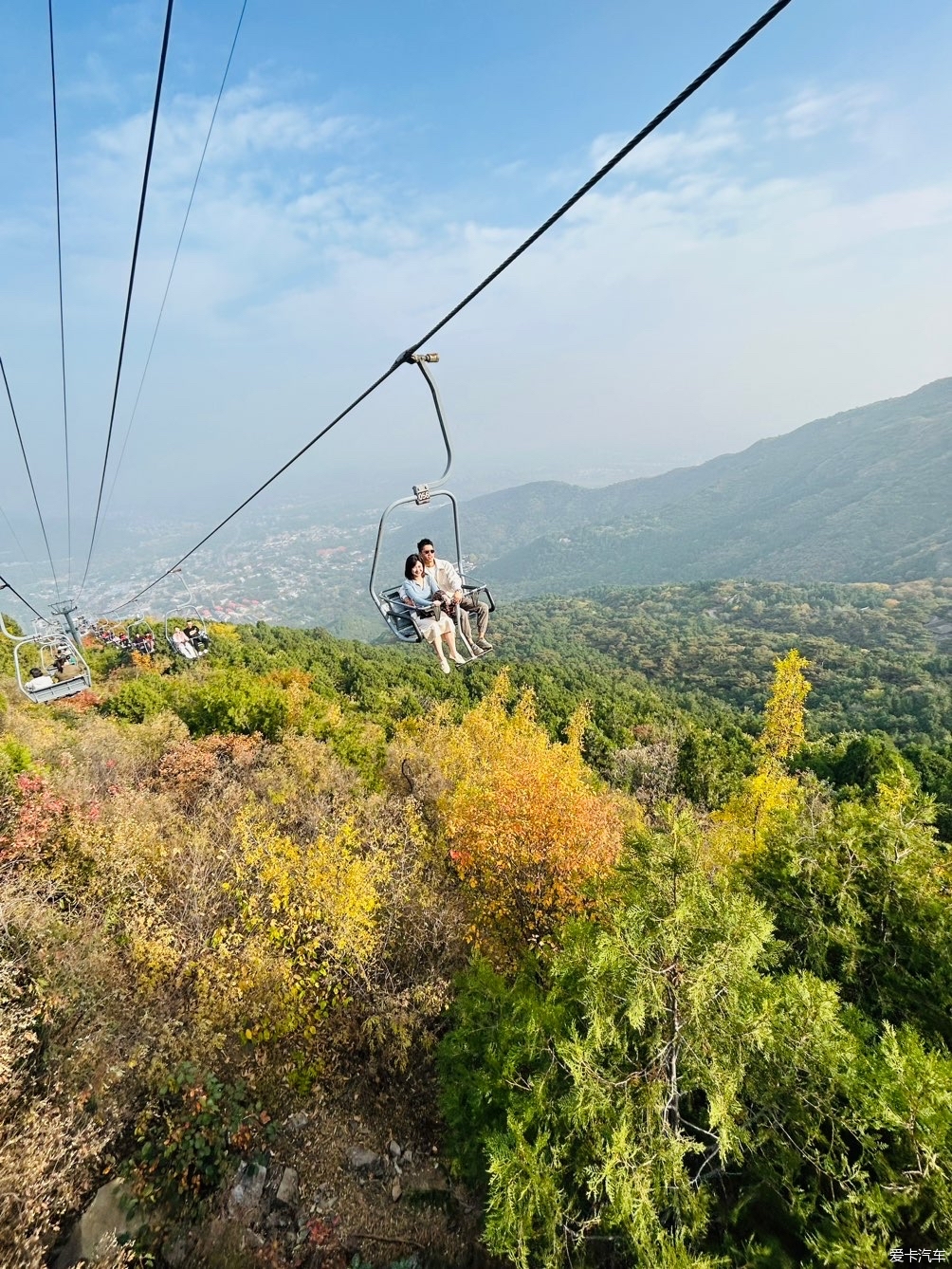 北京香山公园索道图片