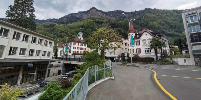 （欧洲八国行90）瑞士维茨瑙小镇风景区。