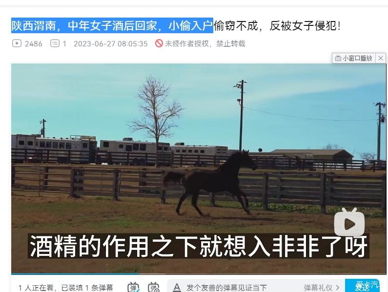 Shaanxi Weinan, a middle-aged woman returned home after drinking Home, a thief entered the house