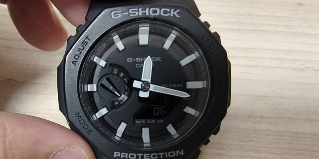g-shock没电啦，给农家橡树换电池~~~~