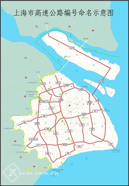 上海沿江高速路线图图片