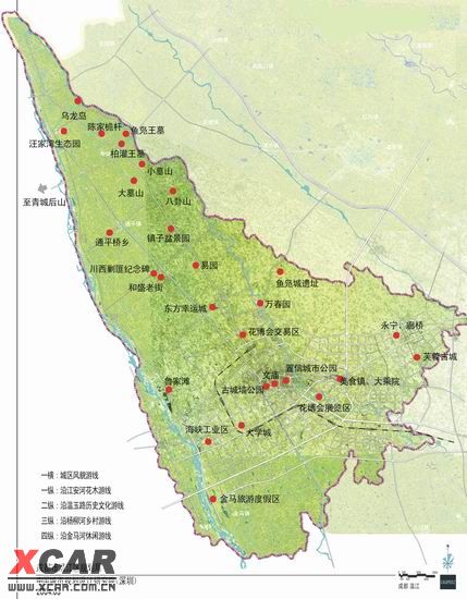 成都市温江区全景地图图片