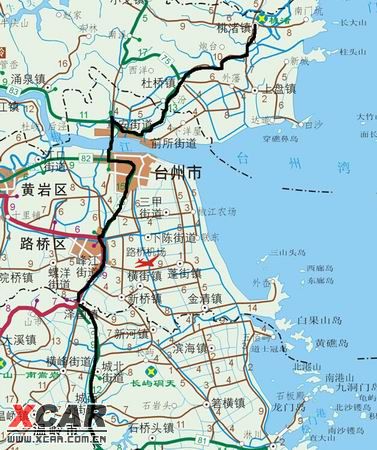 我们的线路是:温岭-泽国-椒江-椒江大桥-章安-杜桥-桃渚,然后按