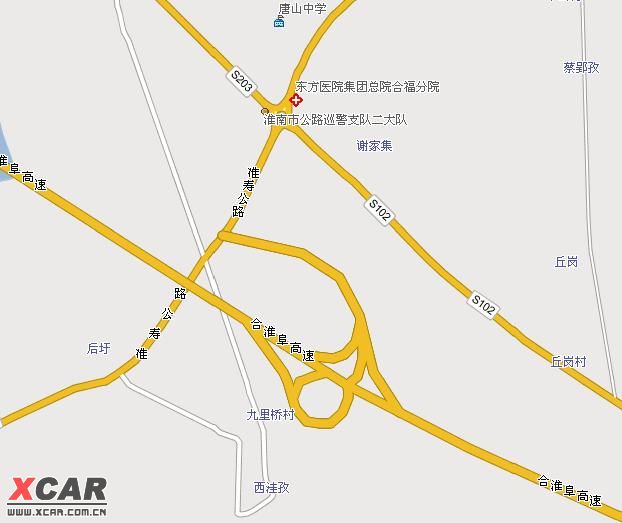 合霍阜高速具体路线图图片