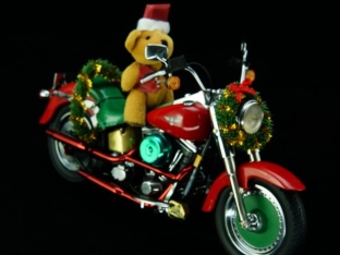 圣诞纪念版哈雷戴维森摩托车1：10模型